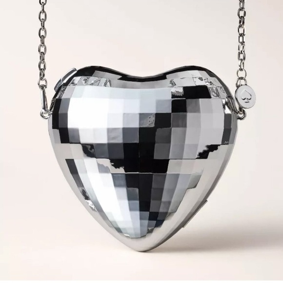 Kate Spade X Target Disco Ball Heart Crossbody Bag - NWT - Picture 1 of 5